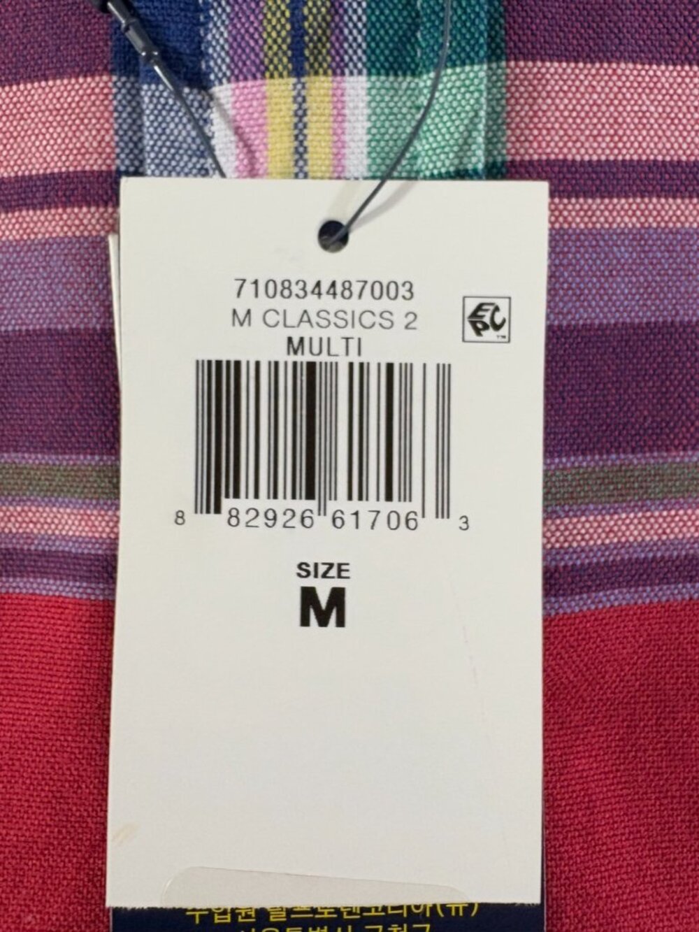 Polo Ralph Lauren Classic-Fit Oxford Plaid Shirt size M multicolor NWT mspr $138 - Picture 10 of 13